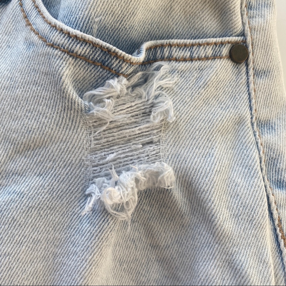 Wonderly Distressed Denim Mini Skirt - Picture 12 of 15